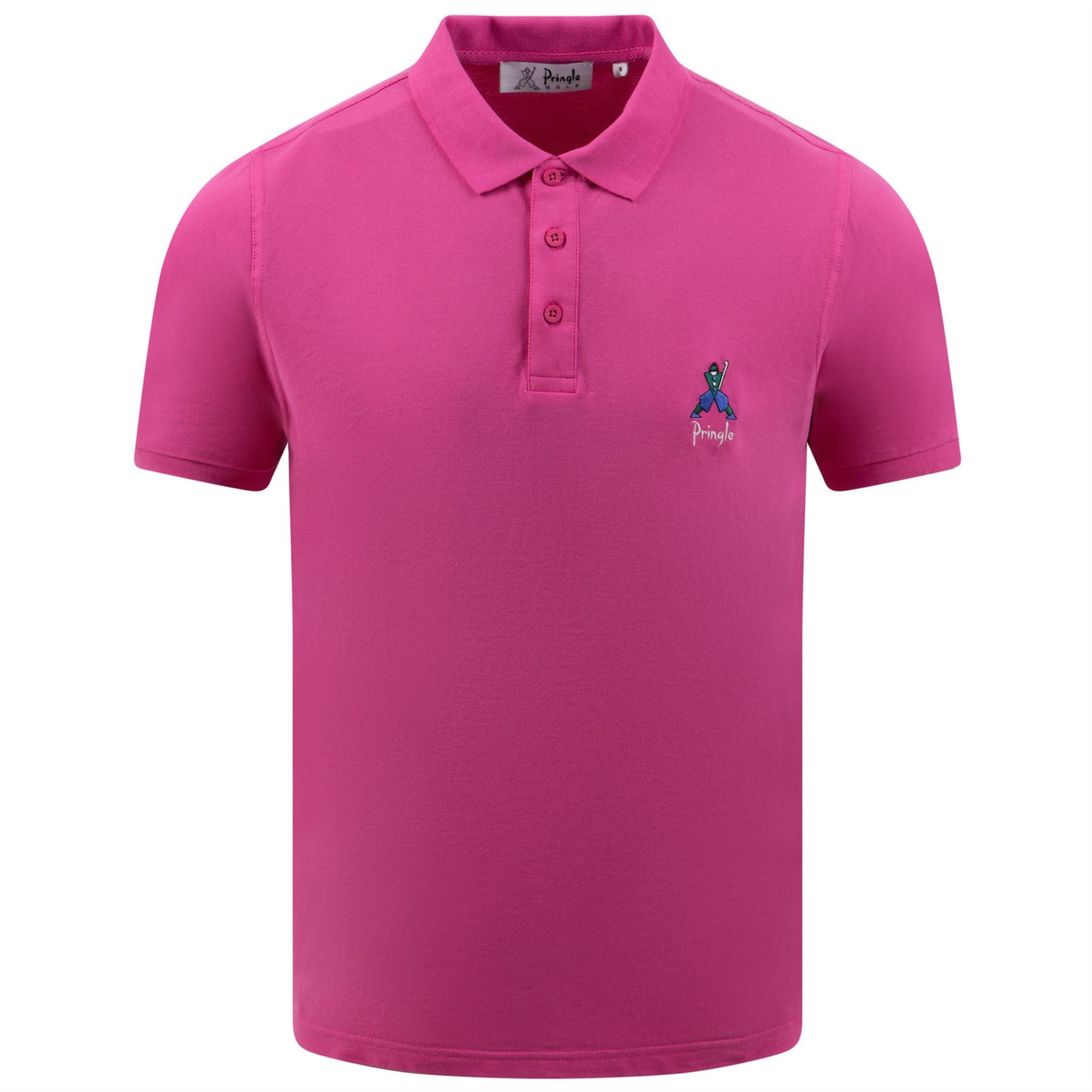 Geometric George Polo Heather Pink