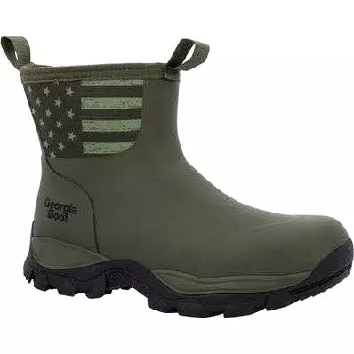 Georgia Men's GBR 8 WP Mid Rubber Work Boot - Dark Green - GB00631 | Georgia Boot