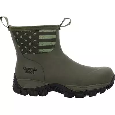 Georgia Men's GBR 8 WP Mid Rubber Work Boot - Dark Green - GB00631 | Georgia Boot