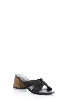 Gessa Black Slip-on Sandals - Shop Now