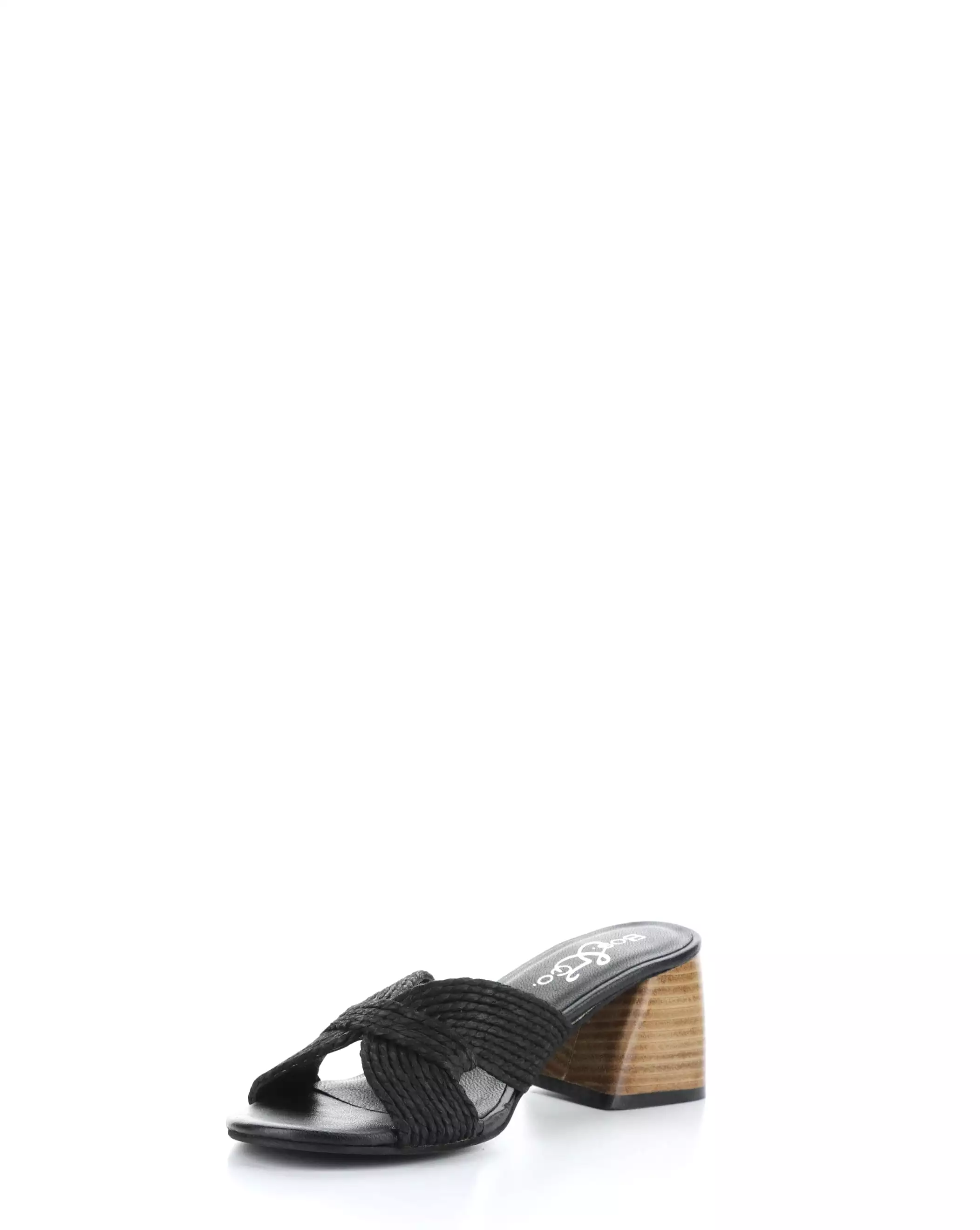 Gessa Black Slip-on Sandals - Shop Now