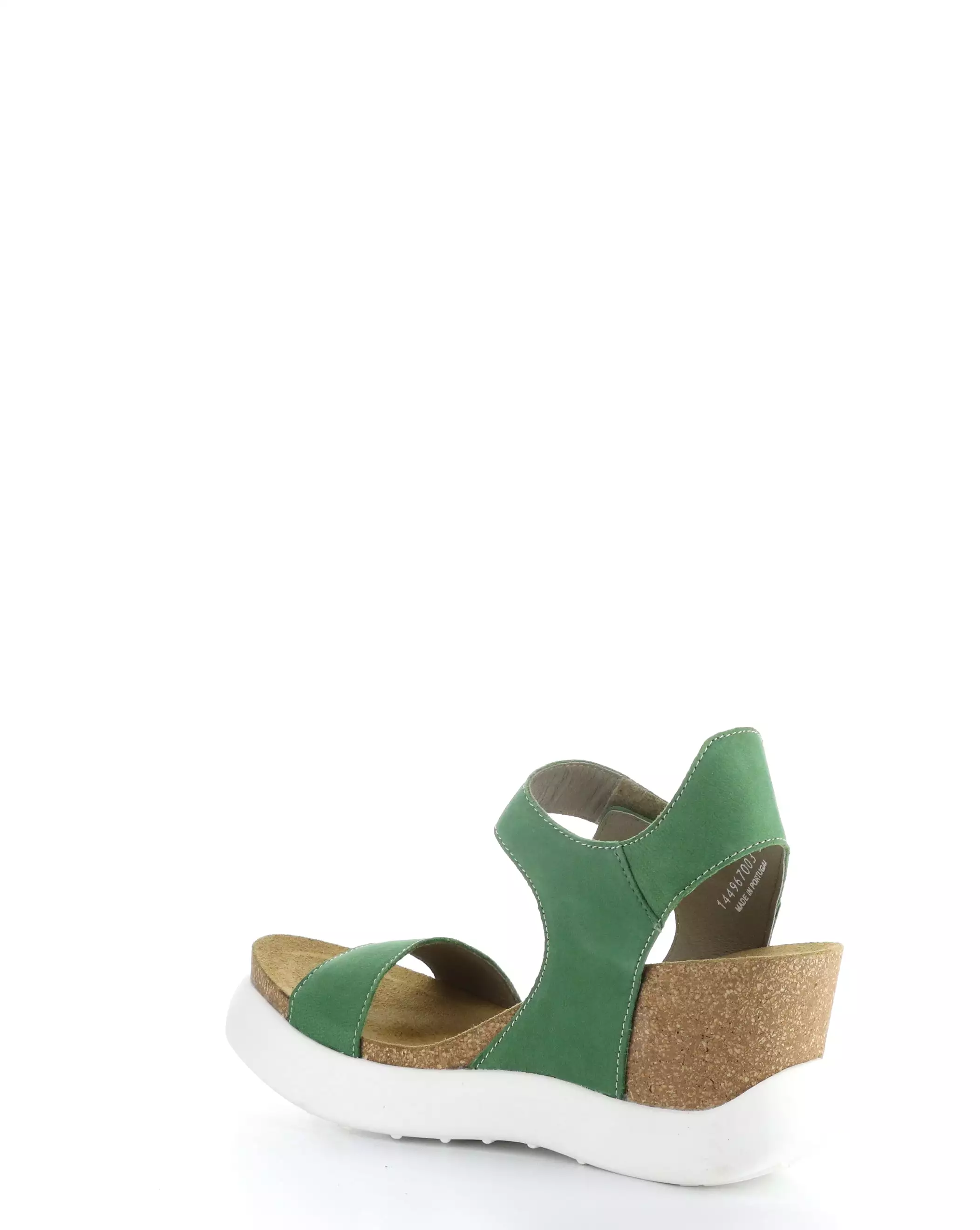 GOGO967FLY 003 Lime Green Sandals with Velcro Straps