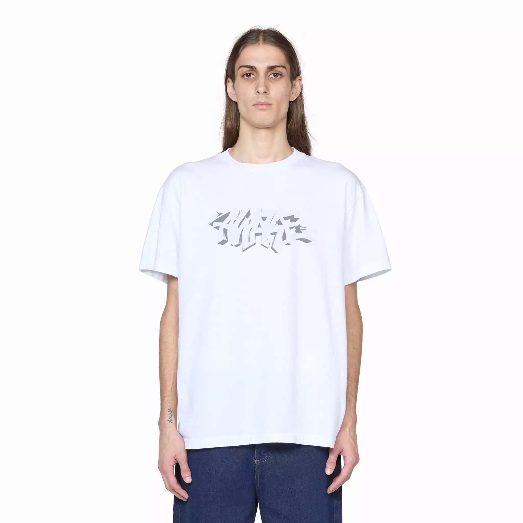 Graffiti Print White T-Shirt