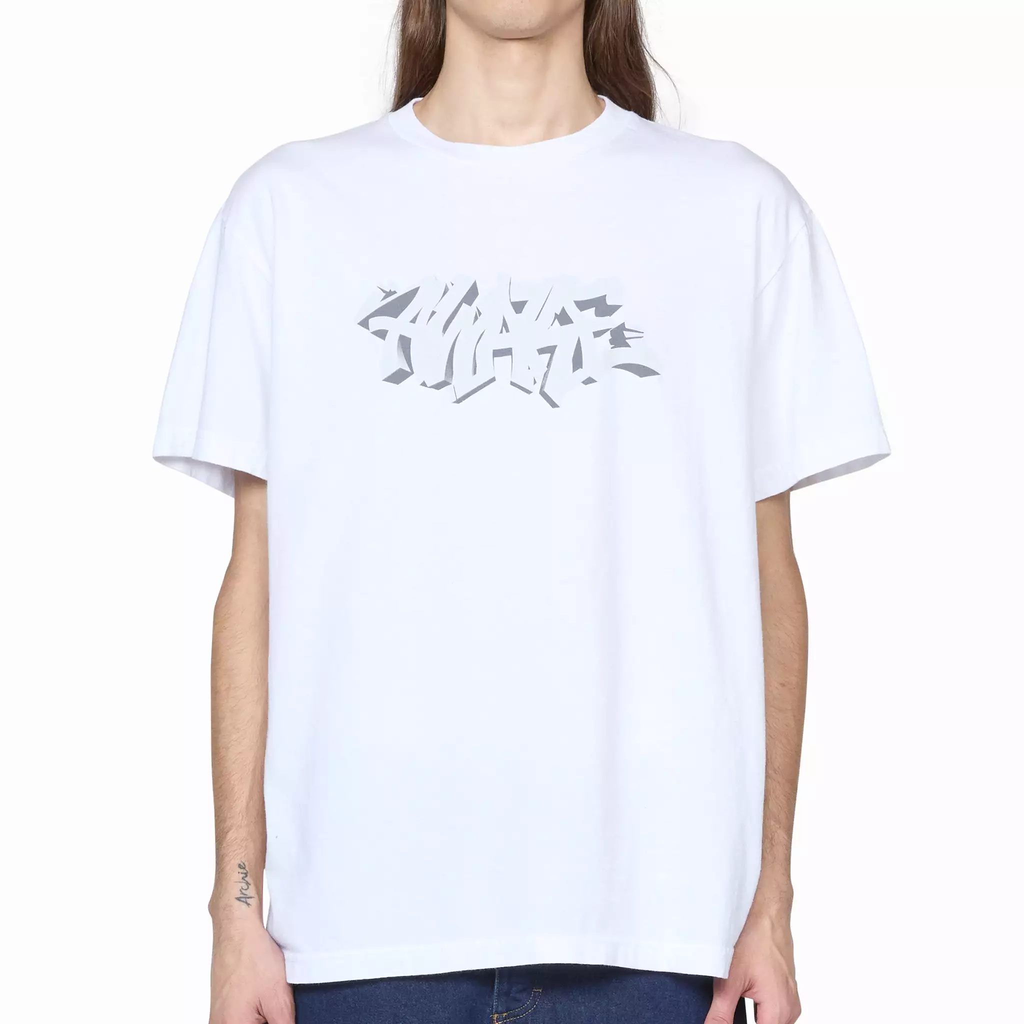 Graffiti Print White T-Shirt