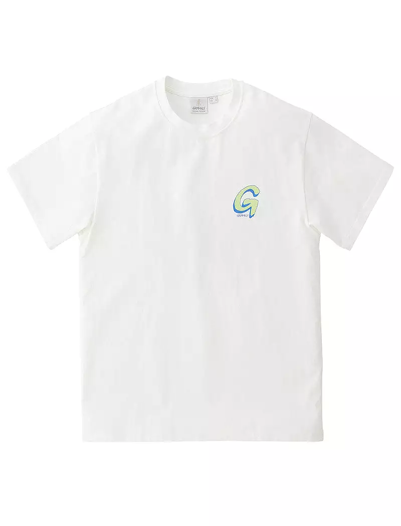 Gramicci Big G-Logo White T-Shirt for Women.