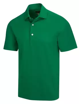 Greg Norman Mens Polo in Evergreen color