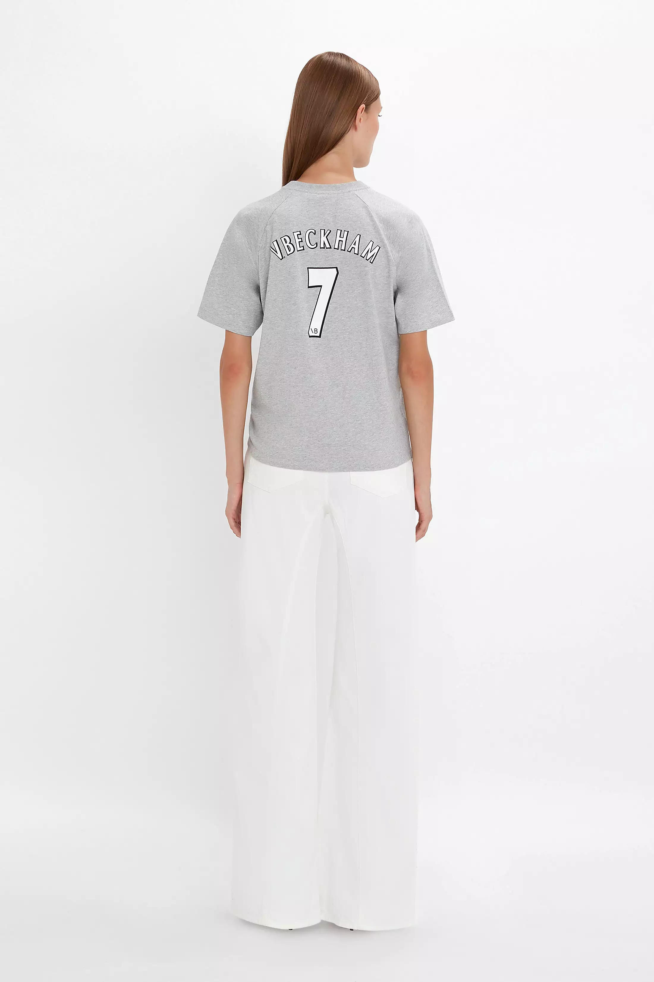 Grey Marl Football T-Shirt