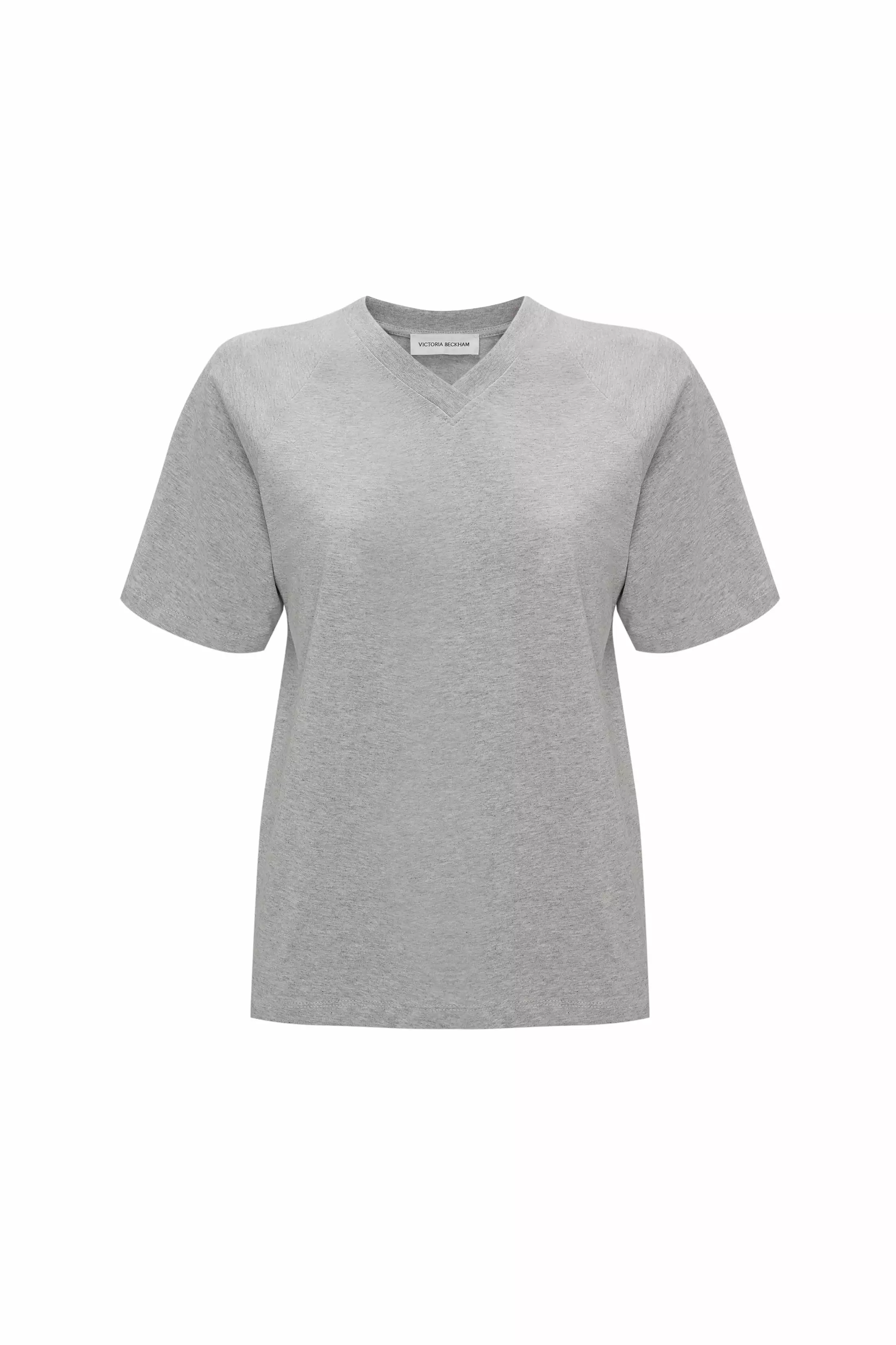 Grey Marl Football T-Shirt