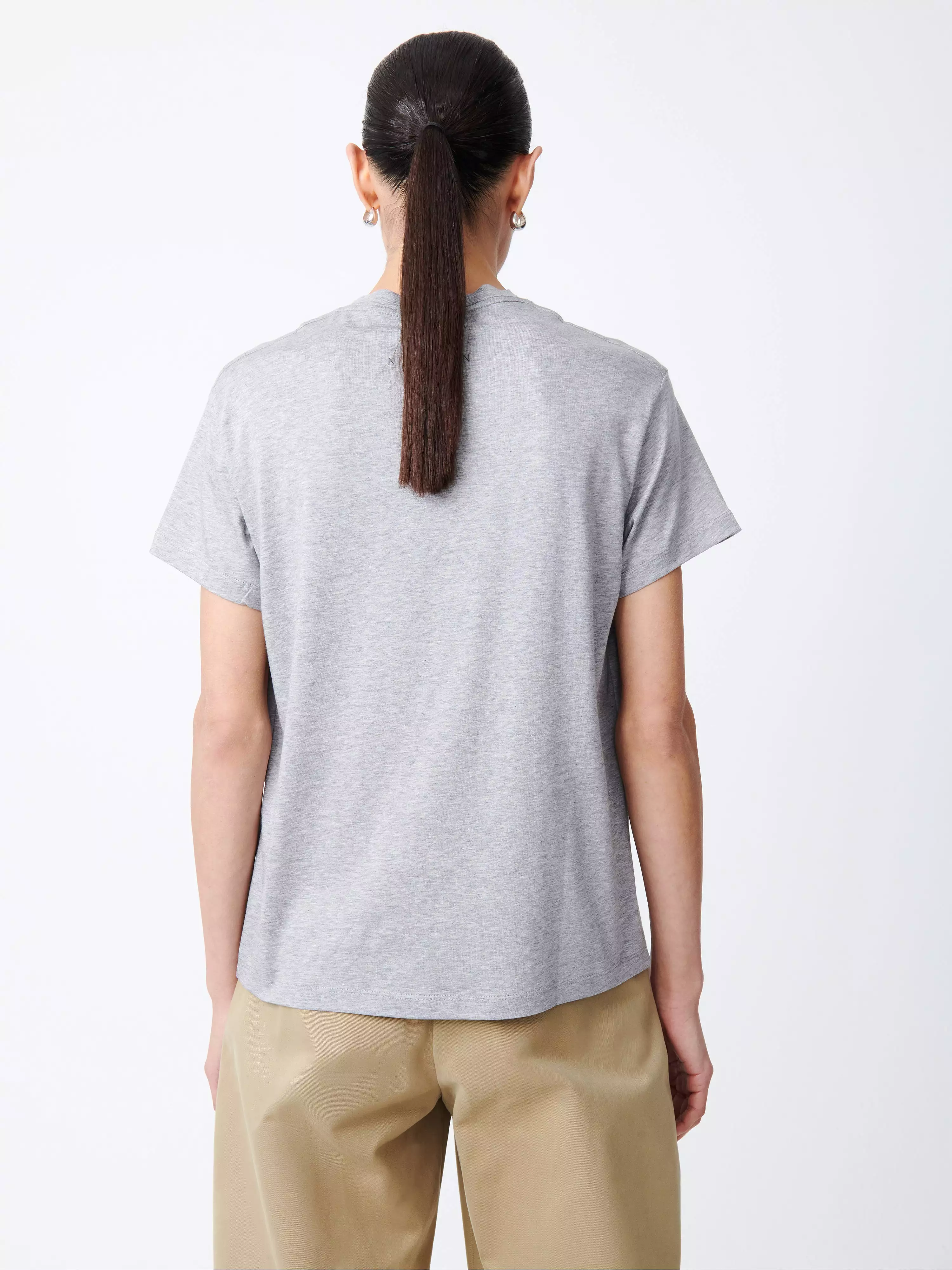 Grey Marl Marine T-Shirt