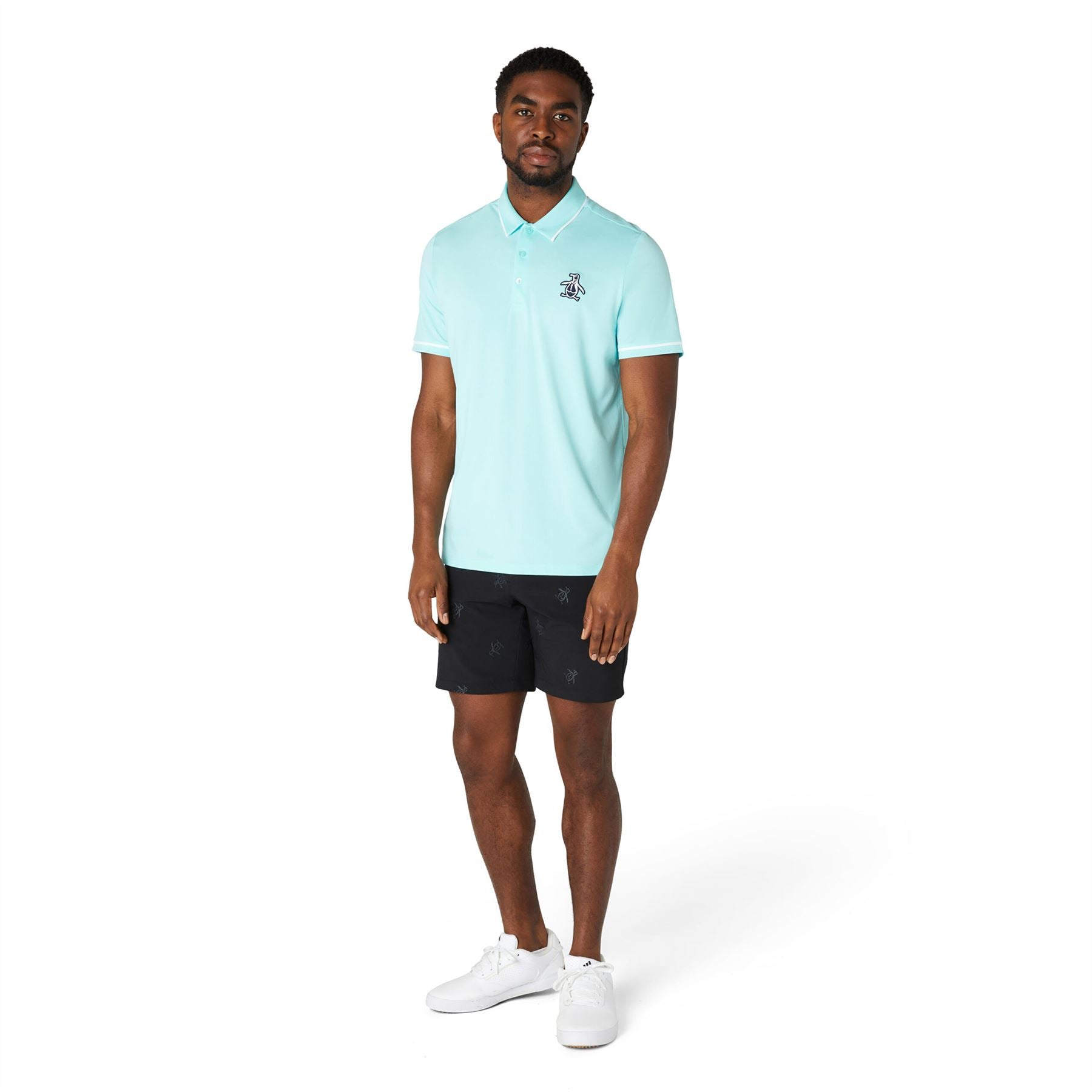 Heritage Oversize Pete Logo Polo Tanager Turquoise - SS24