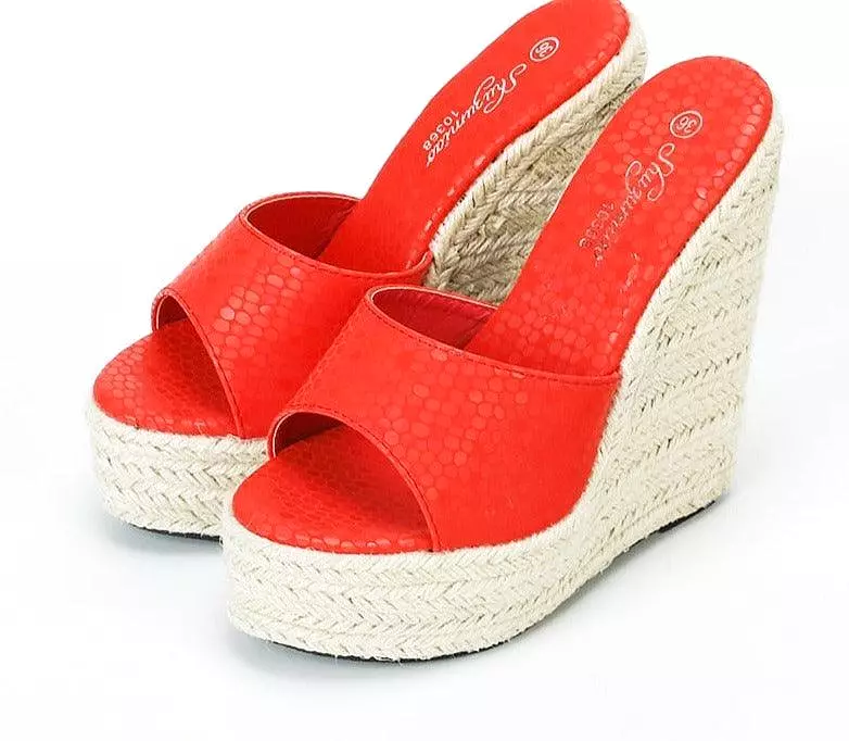 High Heel Wedge Sandals