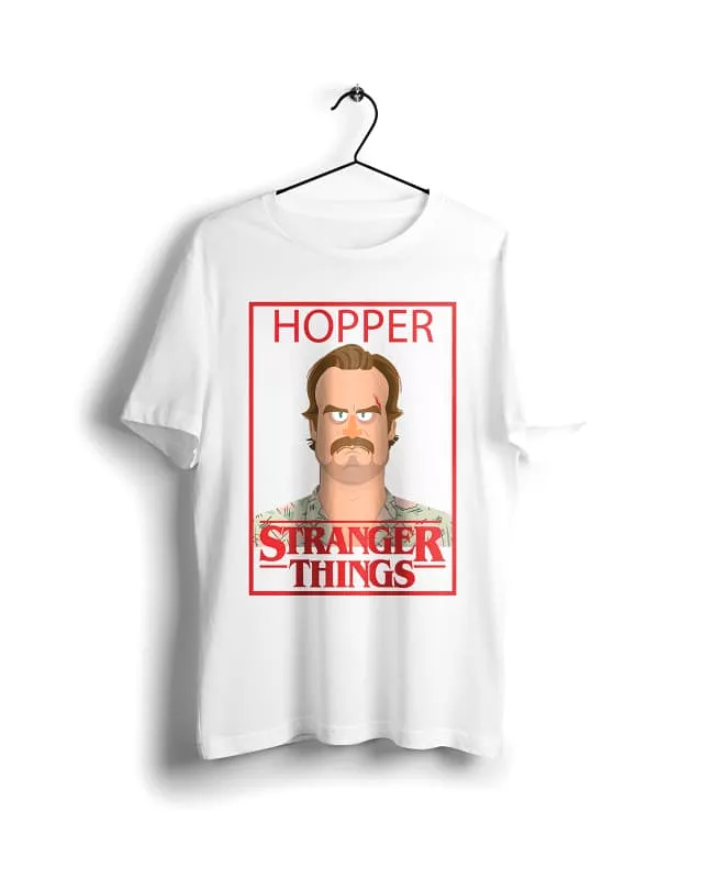 Hopper Stranger Things T-shirt - White