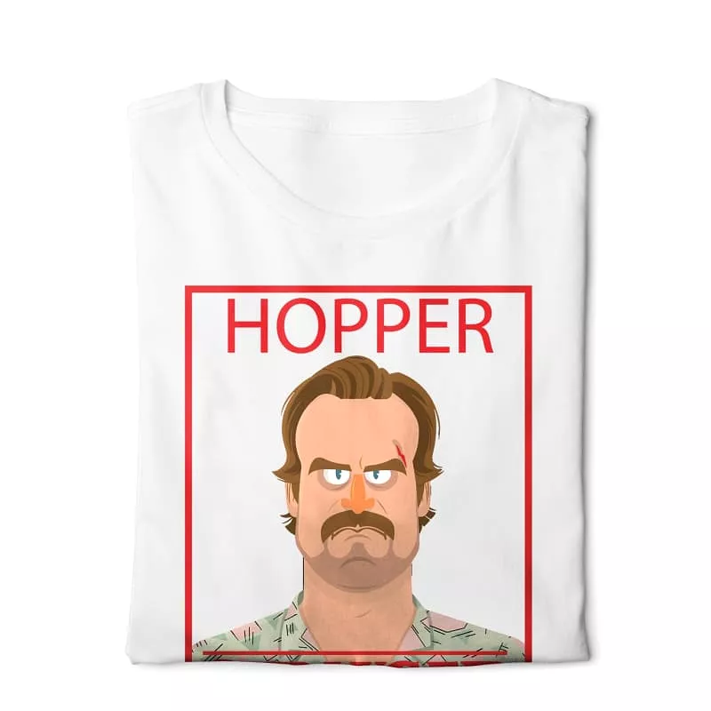 Hopper Stranger Things T-shirt - White