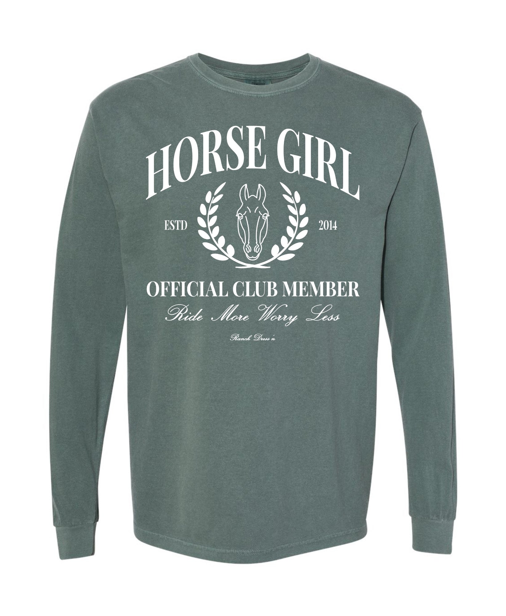 Horse girl long sleeve shirt