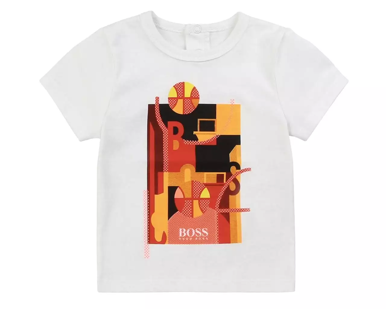 Hugo Boss Baby's White Cotton T-Shirt - J05764 10B