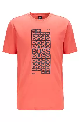 Hugo Boss Regular Fit Cotton T-shirt - Layered Logo