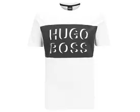 Hugo Boss Tiburt regular fit t-shirt in white