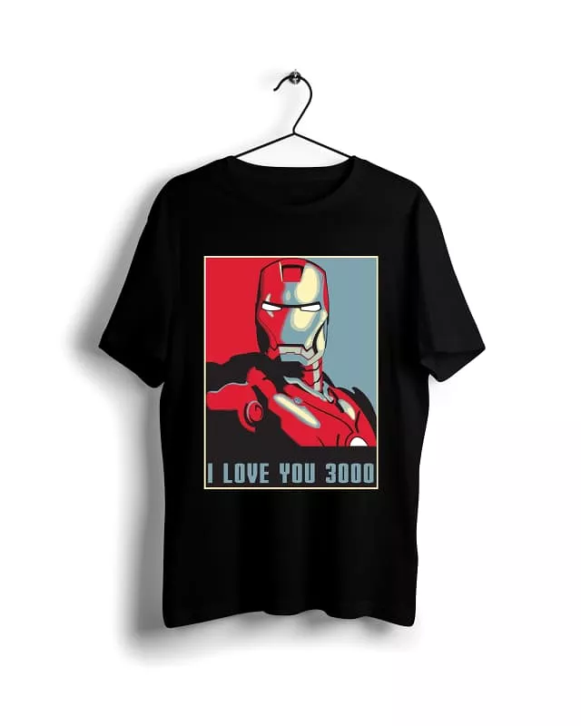 Iron Man 3000 T-shirt - Black, Digital Graphics Design