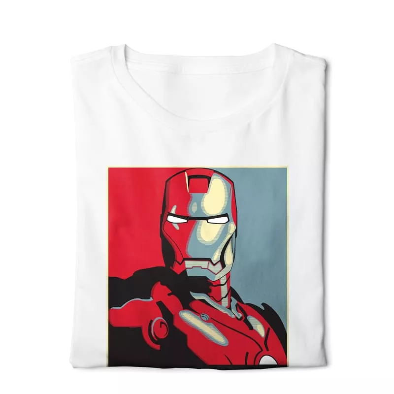 Iron Man 3000 T-shirt - White, Basic Digital Graphics