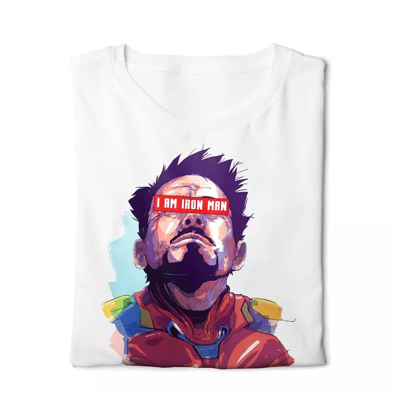 Iron Man T-shirt White - Digital Graphics Design