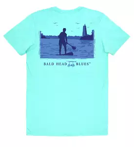 Island Tee Aqua Paddleboard - Short Sleeve