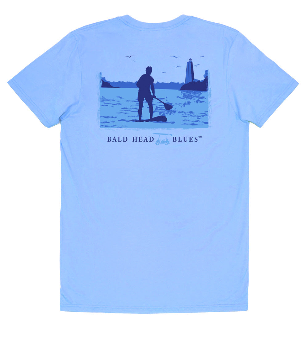 Island Tee - Blue Paddleboard - Short Sleeve