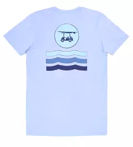 Island Tee - Lavender Short Sleeve Circle with Waves