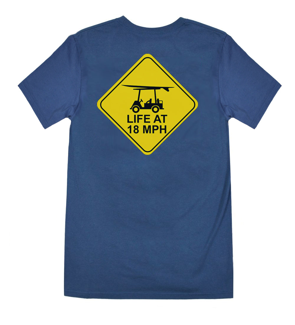 Island Tee - Navy - 18 MPH - Short Sleeve