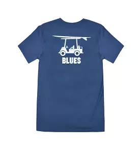 Island Tee - Youth Short Sleeve Blues Logo - Navy: Get the Navy Island Tee Youth Short Sleeve Blues Logo.