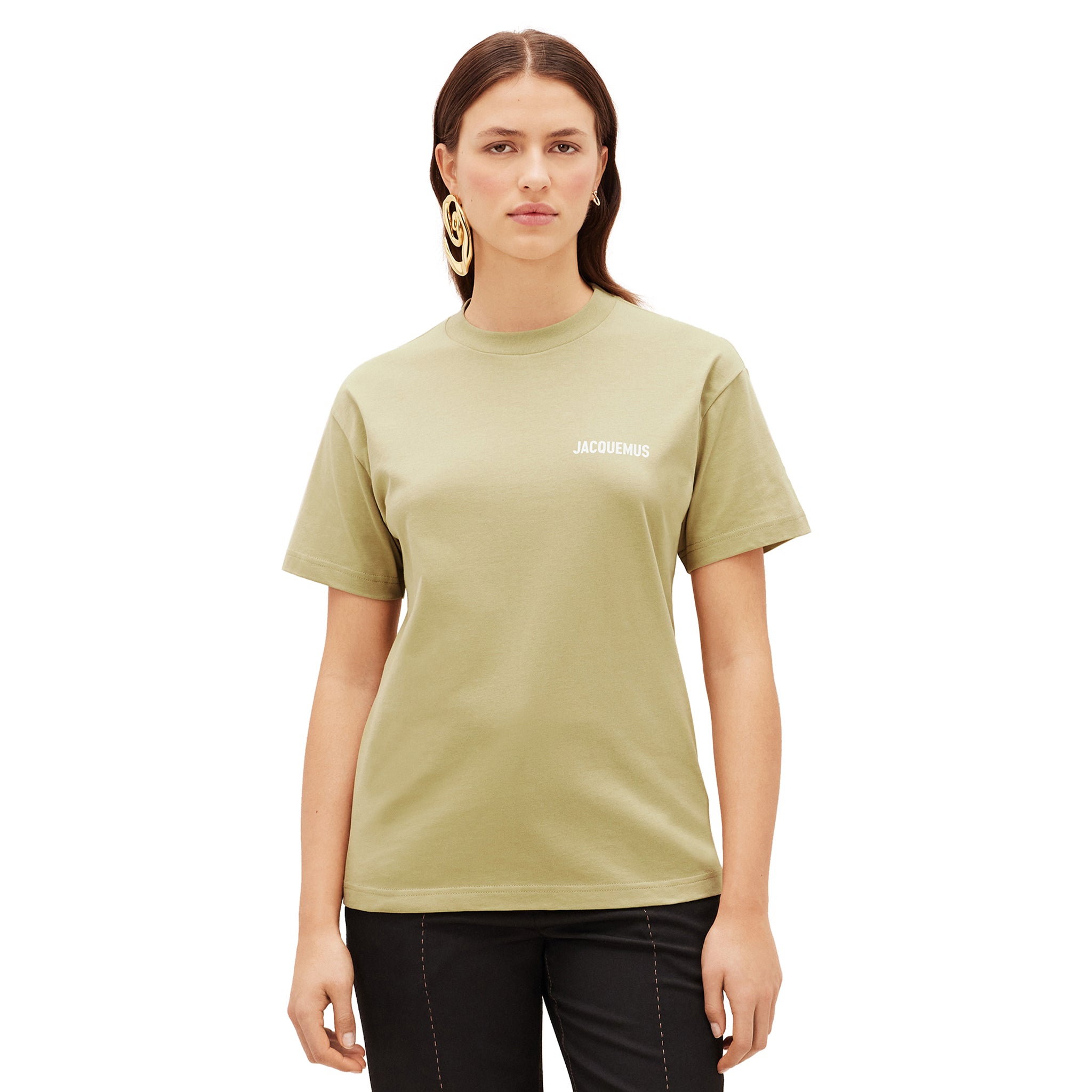 Jacquemus Light Khaki Logo T Shirt