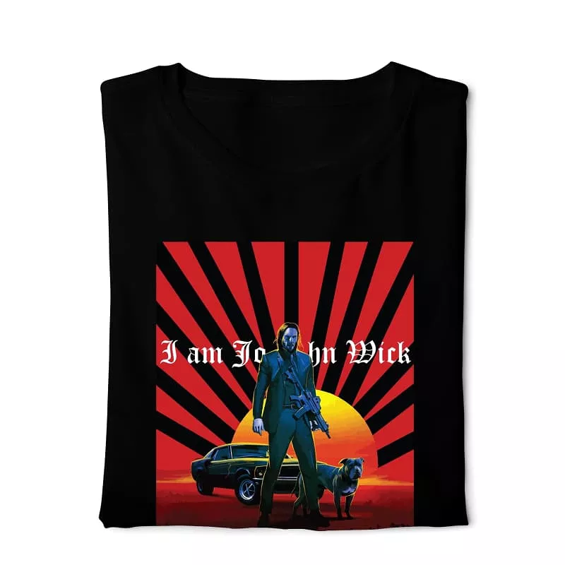 John Wick T-shirt black T-shirt T-shirt John Wick black John Wick Digital Graphics T-shirt black Basic T-shirt black