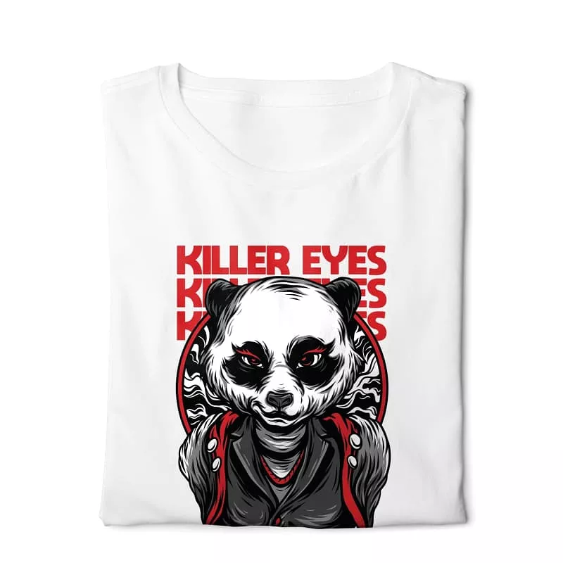 Killer Eyes T-shirt White - Digital Graphics