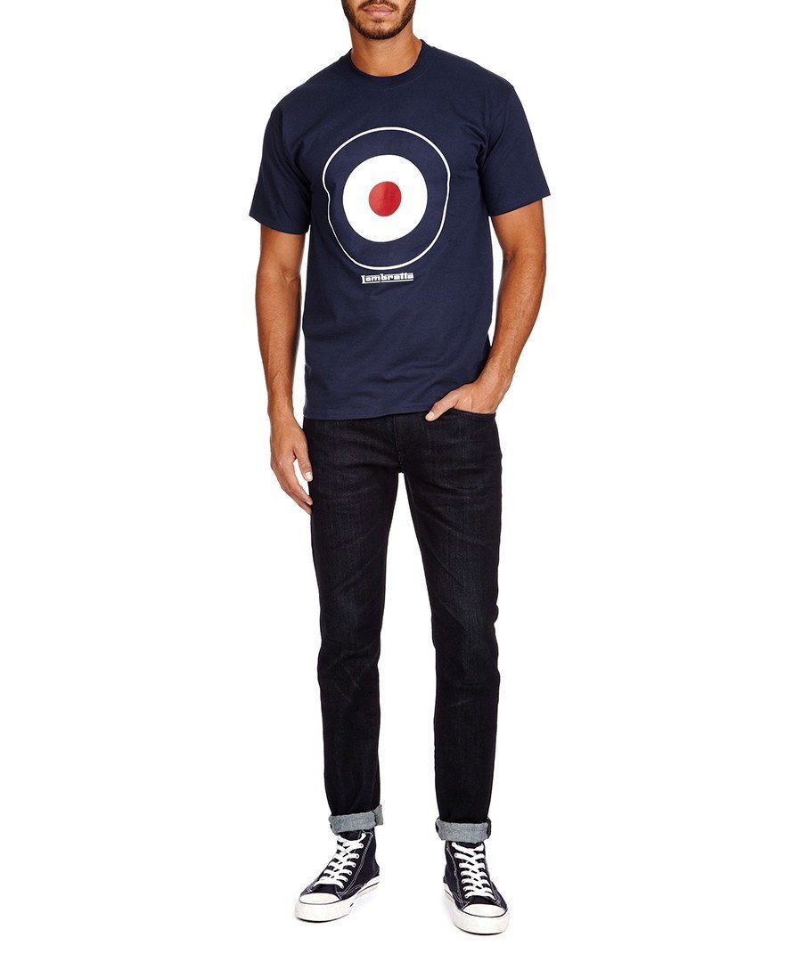 Lambretta Men's Navy Target Design T-Shirt