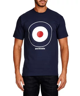 Lambretta Men's Navy Target Design T-Shirt