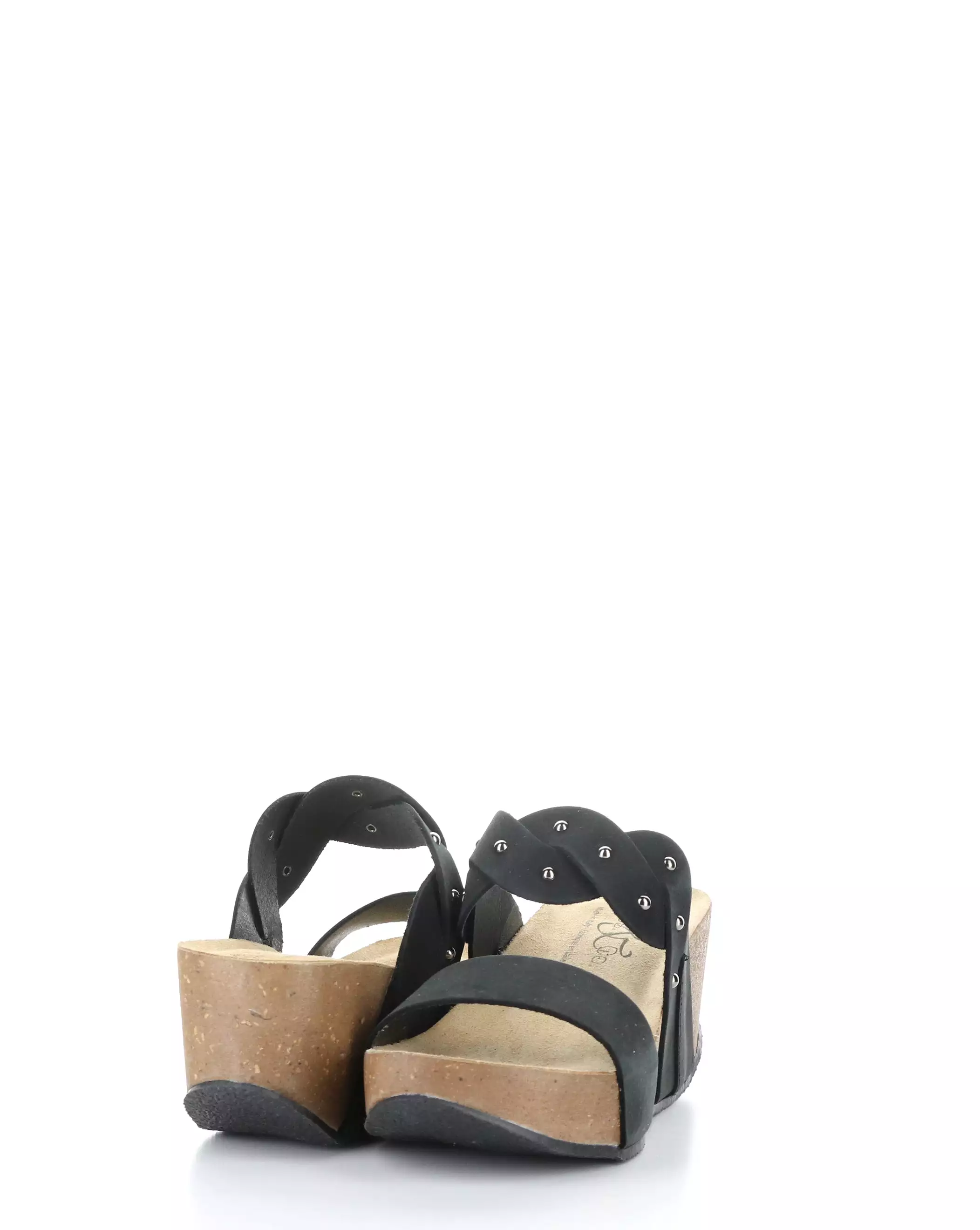 LARINO BLACK Slip-on Sandals - Best Price