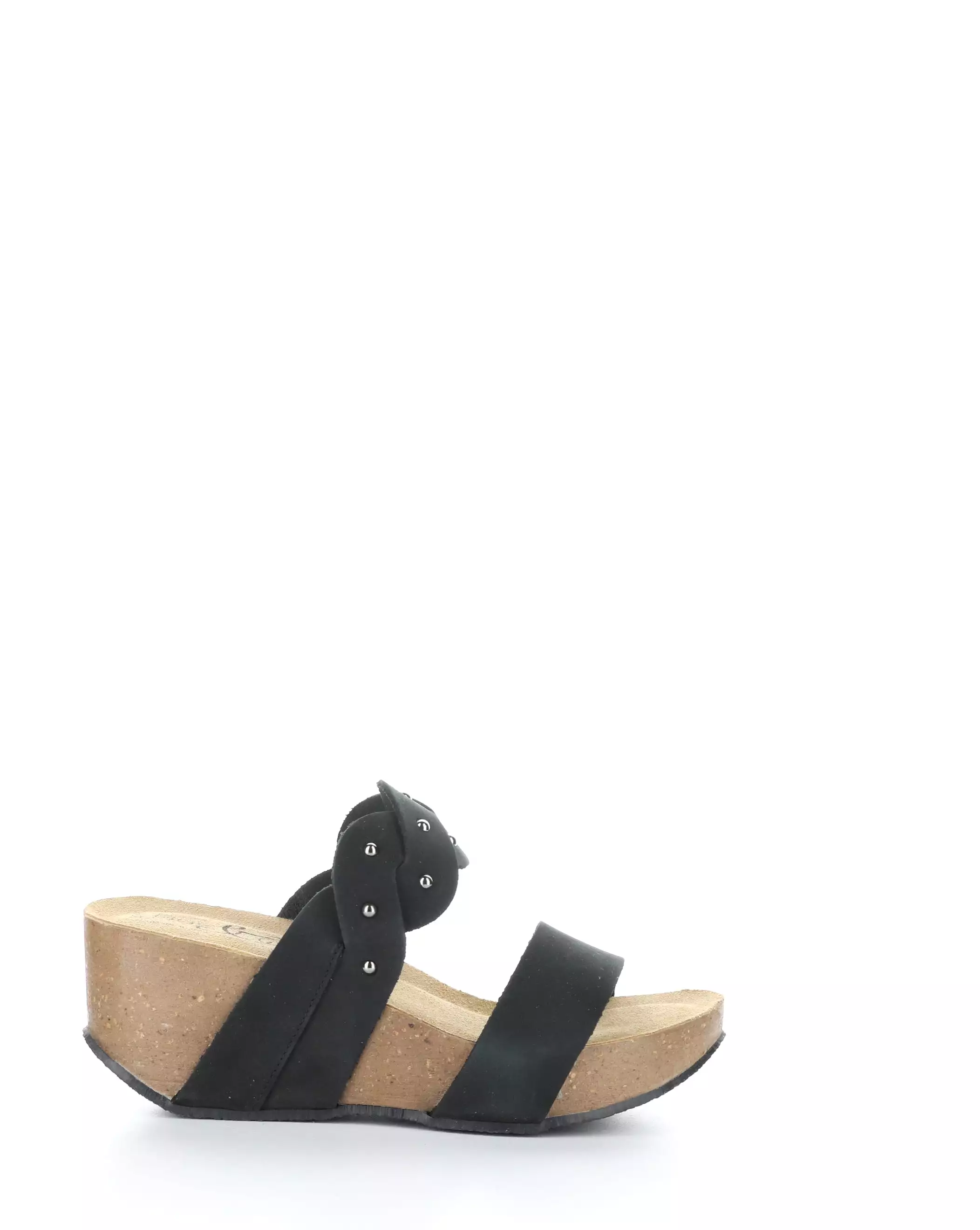 LARINO BLACK Slip-on Sandals - Best Price