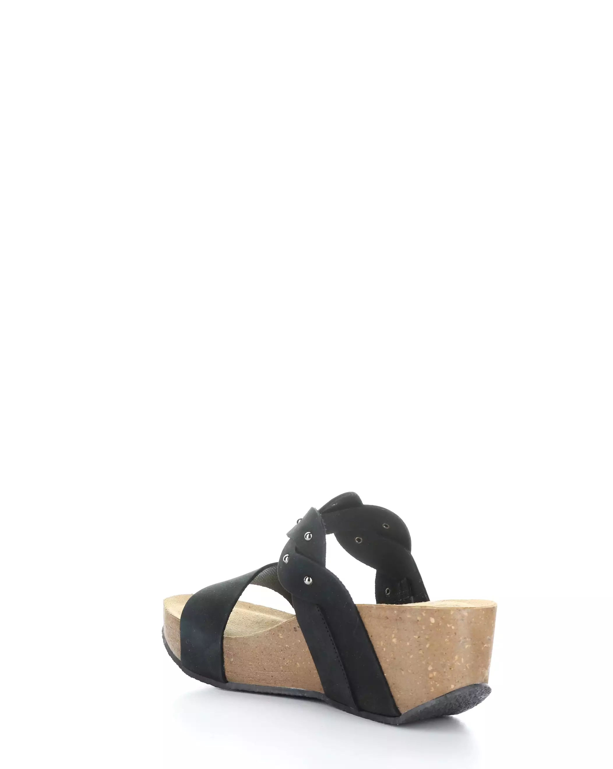 LARINO BLACK Slip-on Sandals - Best Price