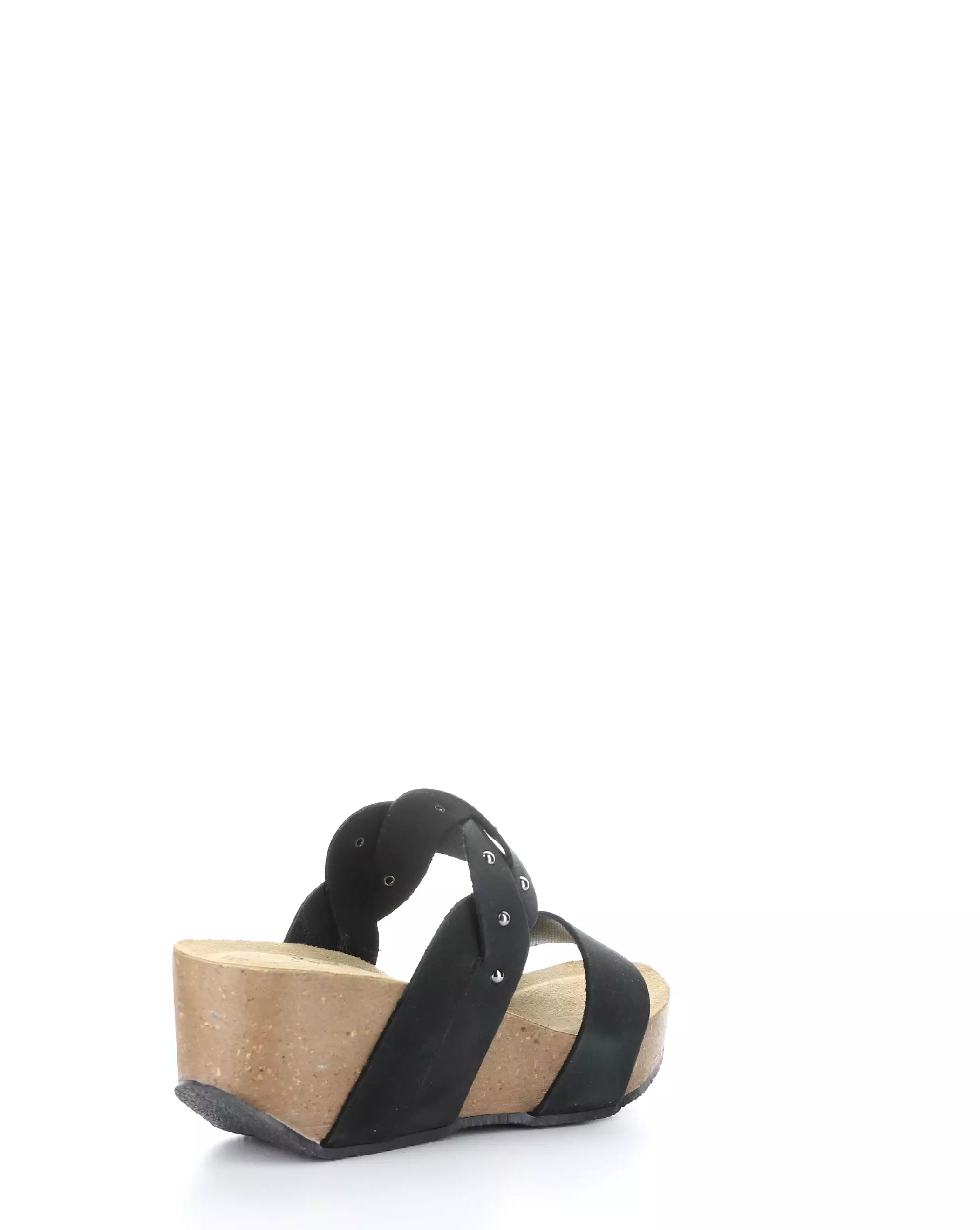 LARINO BLACK Slip-on Sandals - Best Price