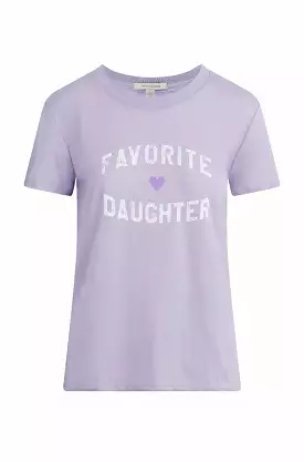 Lavender Favorite Daughter T-Shirt.