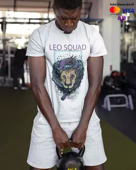 Leo Squad Boss Basic White T-shirt with Digital Graphics