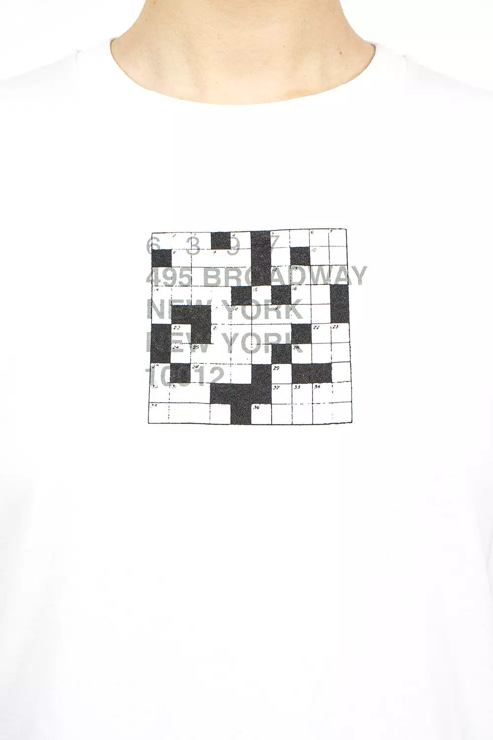 Logo Crossword Youth T-Shirt White