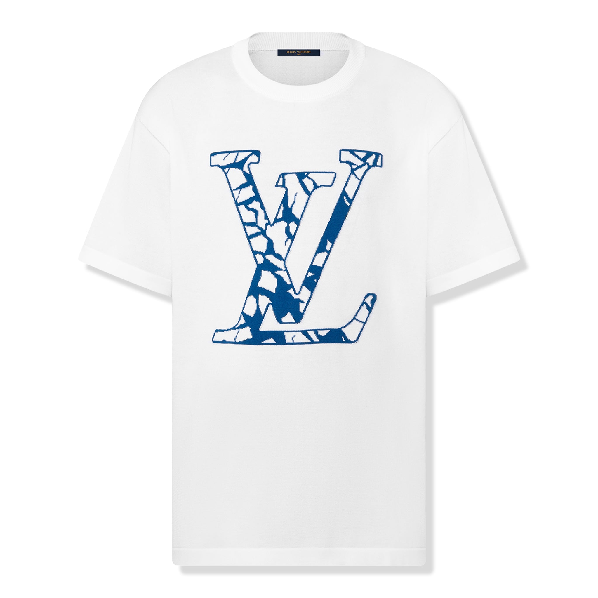 Louis Vuitton LV White Crewneck T Shirt.