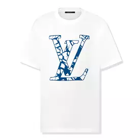 Louis Vuitton LV White Crewneck T Shirt.