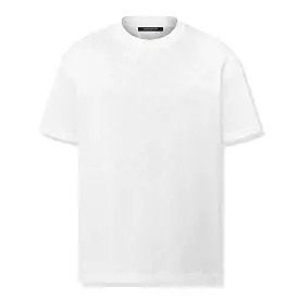 Louis Vuitton white monogram fil coupe cotton t-shirt