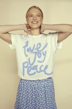 Love Joy Peace Printed T-Shirt