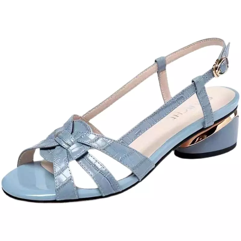 Low Heel Sandals with Straps