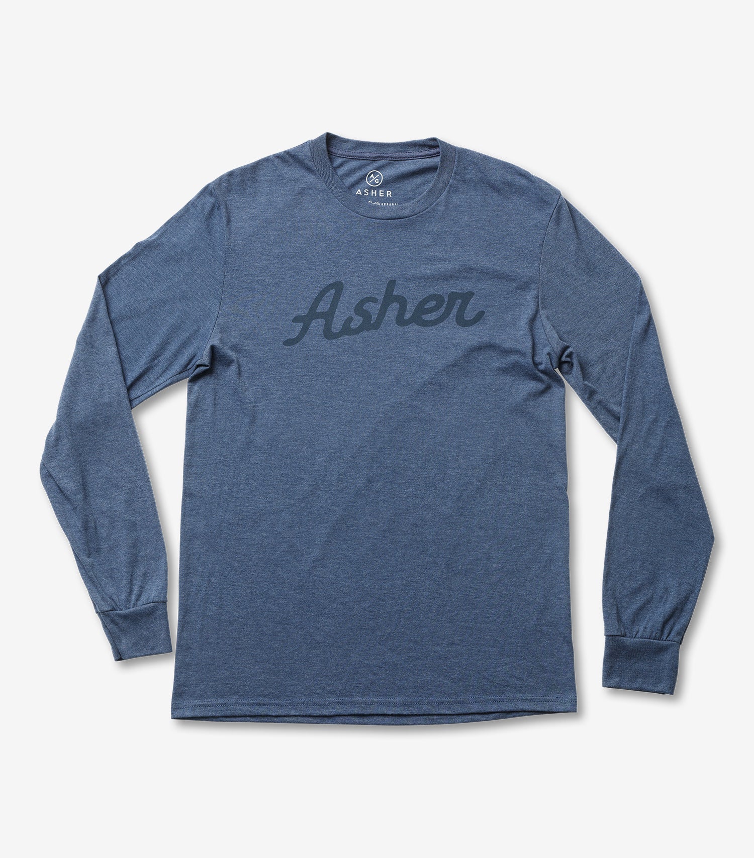 LS Script T-shirt - Cobalt