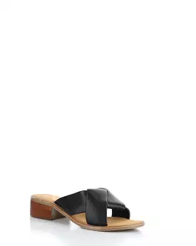 Malvy Black Slip-on Sandals - Shop Now