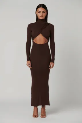 Manara Chocolate Maxi Dress