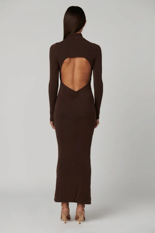 Manara Chocolate Maxi Dress